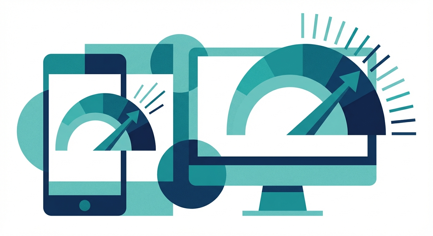 Mobile and desktop website performance comparison